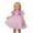 czb# Pink502, variant on CUZIBR Toddler Girls Bow Tutu Sequins Dress Short Puff Sleeve Round Neck High Waist Ruffles Tutu Dress Glitter Mesh Party Gown With Layered Dresses,Purple,3-4 Years