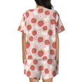 thumbnail image 3 of Picia Floral Strawberr Pajamas Sets for Women Soft Short-Sleeved Pjs with Lounge Shorts Two Piece Sleepwear-XX-Large, 3 of 9