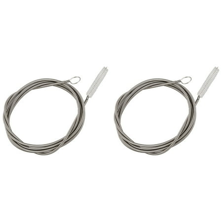 

2pcs 1.5M Inlet and Outlet Pipe Cleaning Spring Brush Long Brush Beer Barrel Fermentation Tank Tube Hose Cleaner