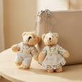 thumbnail image 3 of allydrew Country Floral Plush Stuffed Animal Doll Keychain Bag Charm (Set of 2), Bear Couple, 3 of 6