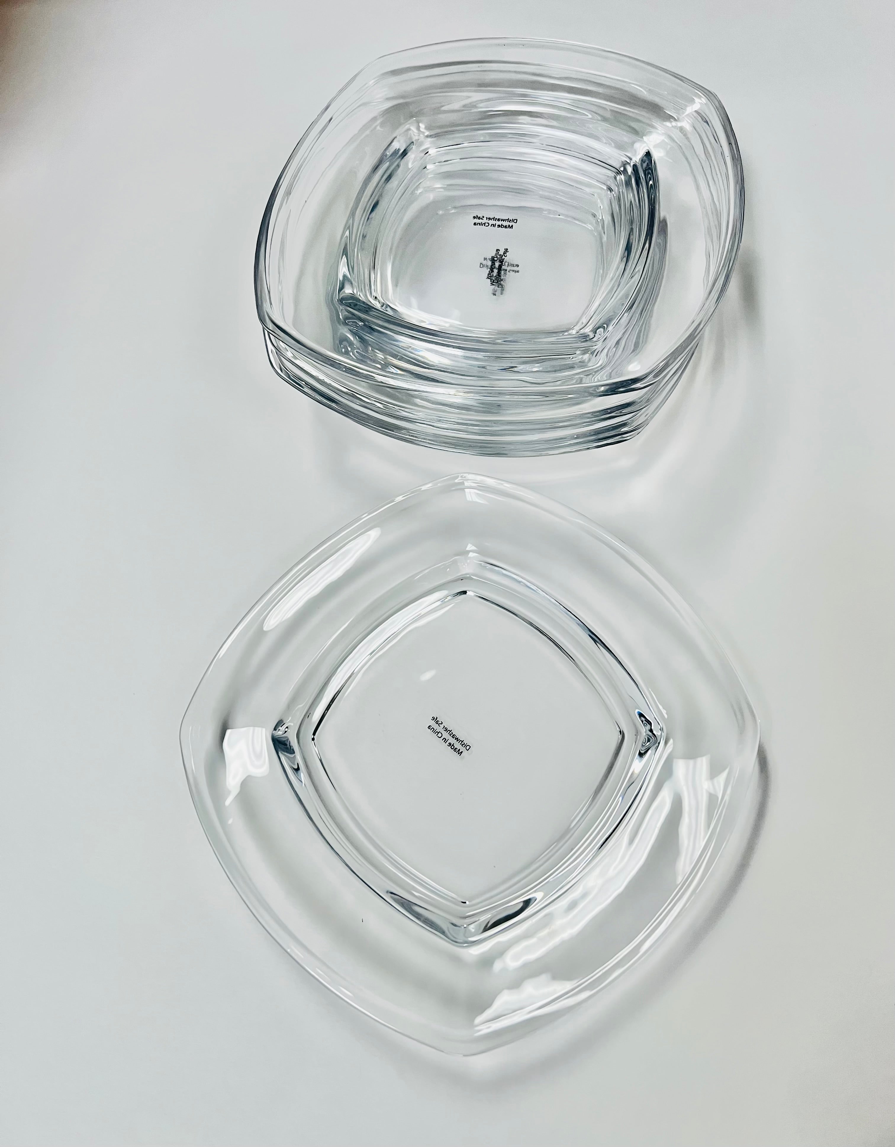 Designing Dining Set of (6) 8" Glass Plates