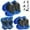 Blue, variant on Rirool Kids Protective Gear Set - Knee Pads, Elbow Pads, and Wrist Guards for Skating, Cycling, Rollerblading, Scooter - Toddler to Teen Size (3-10 Years)