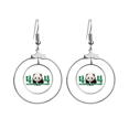 thumbnail image 1 of Panda Walking Children Earrings Dangle Hoop Jewelry Drop Circle, 1 of 3