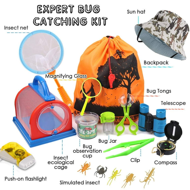 Nature Bound - Bug Catcher Vacuum with 3-Cavity Habitat Case for Backyard  Exploration - Kit for Kids with Vacuum & Habitat