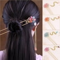 thumbnail image 5 of Horquilla para el cabello vintage, elegante palo para el cabello con borlas, accesorios para el cabello personalizados, gran regalo para mujeres y niñas (3 piezas) Botao, 5 of 5