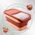 thumbnail image 6 of Large Dog Food Box Container, 12-15 Kg Collapsible Pet Food Container, Sliding Lids Cat Food Container, Dog Foods Bin, Foods Stays Fresh(19.6x9.8x7.9inch), 6 of 6