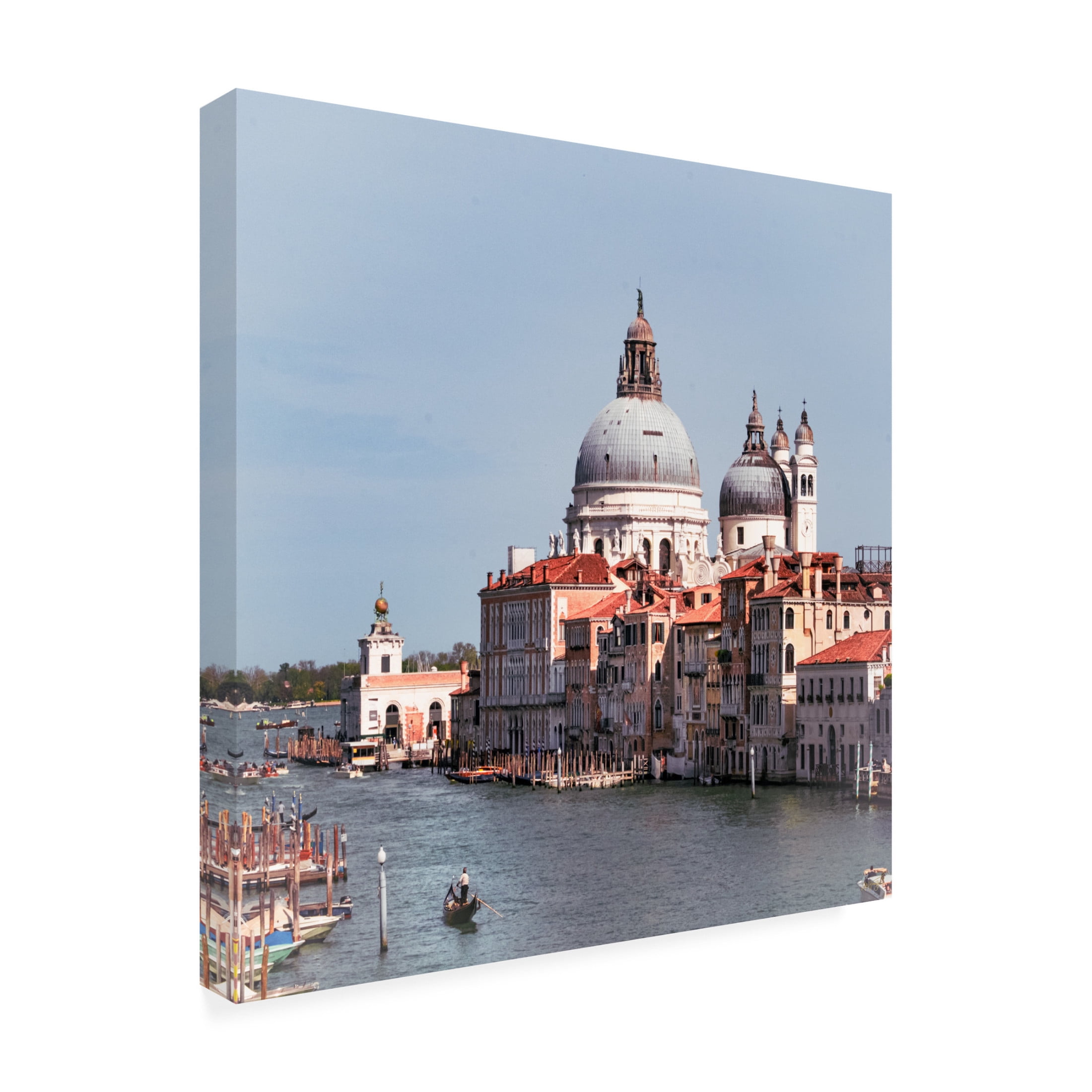 Canvas Wall Art - Life BeautifuLEE 'Venice Grand Canal Regal History' Wall Art for Living Room, Bedroom, or Office Décor by Trademark Fine Art - 18 x 18 Inches
