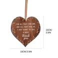 thumbnail image 4 of fuyuli Wooden Plaque Mother's Day Gift Pendant Handicraft,Wooden Hanging Heart Mother's Day Gift, Mother'S Day Gifts For Mom(Brown - 3.9×3.9in), 4 of 6
