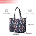 thumbnail image 4 of Dark Blue Little Princess Pattern Travel Tote Bags for Women Carry On,Large Weekender Bags for Women Travel,Multi Functional Duffle Bag for Work,Shopping,Sports, 4 of 5