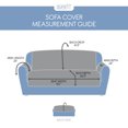 thumbnail image 4 of SureFit Microfiber Non Slip Waterproof Sofa Furniture Cover in Gray, 4 of 5