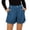 #04 Navy 【Mix & Match: Stock Up on Your Favorite Colors】, variant on Women Casual Solid Corduroy Shorts for Summer 2026, Mid Waist Pull On Style with Functional Pockets, Soft Textured Fabric for Everyday Wear, Versatile for Street Style | TruBelle,Army Green L