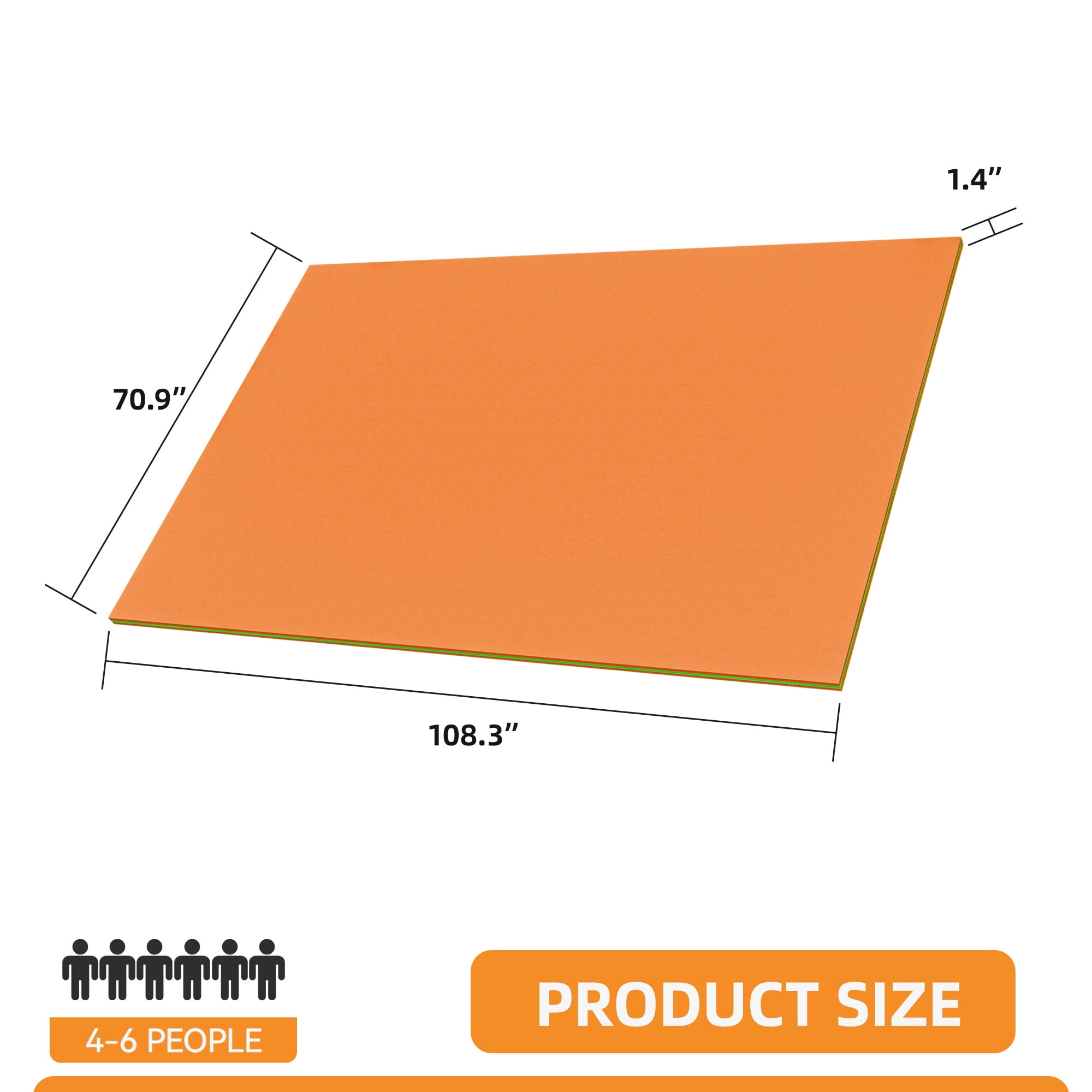 Uforic Water Floating Mat, 9x6ft Lily Pad Inflatable For Pool Lake River Ocean Outdoor Water Activities