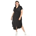 thumbnail image 1 of Vestido camisero Roman Fashion Tallas Extras 2137 Negro 38, 1 of 6
