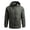 Army Green, variant on Rrxhxhs Raincoat for Men Solid Color Detachable‑Hood Long Sleeve Windproof Waterproof Hooded Outdoor Jacket with Multi Zipper Pockets