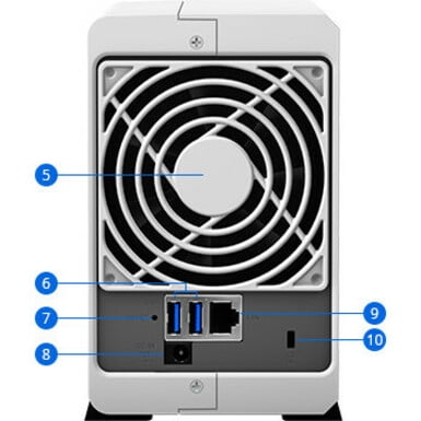Synology DS218J 2 bay NAS DiskStation DS218j (Diskless) - Walmart.com
