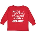 thumbnail image 3 of Inktastic My Best Friend is My Grammy with Hearts Boys or Girls Long Sleeve Toddler T-Shirt, 3 of 5