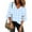 Light Blue tops for women, variant on Womens Blouses and Tops Dressy Mesh Patchwork Flared Sleeve Loose Fit Chiffon Pullover Shirts 2024 Summer V-Neck 3/4 Sleeve Plaid Print Casual Blouses Pink XXL