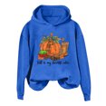 thumbnail image 1 of WEAIXIMIUNG Sweat-Shirt Maman Grande Taille Zip Up Imprimé Citrouille de l'Action de Grâce Hoodie Décontracté pour Femmes Pull d'Automne Confortable pour Rassemblements d'Automne, 1 of 3