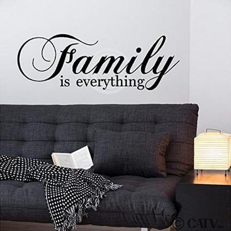Wall Words Lettering Saying Sign Family Is Everything wall saying vinyl lettering art decal quote sticker home decal ()