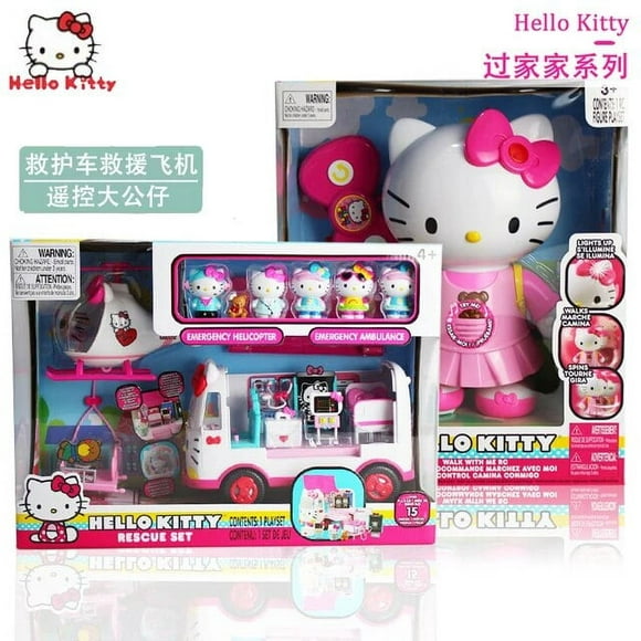 Sanrio Hello Kitty Enfants Font Semblant Jouer Ambulance Jouets Simulation Sauvetage Avion Rôle Jouer Éducatif Maison Cadeau Enfants Jouets