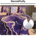 thumbnail image 5 of NTBED Queen Comforter Set Marble Printed Bedding Set Retro Style Watercolor Purple, 5 of 5