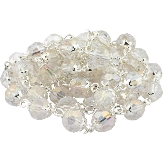 Venerare Glass Crystal Rosary Bead Strands | Pre-Linked Five Rosary Decades | Great Catholic Project | Add your Favorite Medal and Crucifix | First Communion and Confirmation Gift