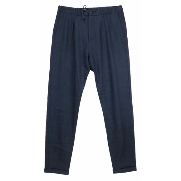 04651/ Men's Dark Blue Smart Joggpant Flanell Casual - S