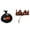 Black, variant on Halloween Pet Halloween Costumes Hat And Collar Set, Dog Cat Pumpkin Wizard Dress Up, Cat Halloween Costume Party Accessory (Orange)