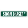 thumbnail image 1 of SignMission SS-Storm Chaser Panneau de Rue 4 x 18 Po. Panneau de Rue Storm Chaser, 1 of 4