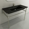 thumbnail image 7 of BOCCHI 1105-005-0126 Ravenna 40.5 In 1-Hole Wall-Mounted Fireclay Sink In Black, 7 of 7