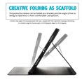 thumbnail image 3 of Slim Fit Tri-Fold Stand Case PU Leather Folio Tablet Protector Cover For iPad Pro 12.9 Inch 2020, with Auto Wake / Sleep Function Black, 3 of 7