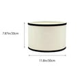 thumbnail image 2 of FSLiving 2-Packs 11.8" Cream Drum Lamp Shade Replacement, Natural Linen Bohemian Hand Crafted Fabric Vintage Dome, DIY for Torchiere Pendants Table, Swag Lamp Bedside Floor Lamps Pendant Lights, 2 of 8