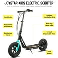 thumbnail image 5 of JOYSTAR Starmoto 12" Electric Scooter for Kids Ages 6-12, 250W 13.6Mph 8 Mile Range,Thumb Throttle for Easy Riding, All-Metal Body Supports 220 lbs – Black, 5 of 6