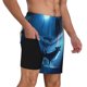 thumbnail image 2 of Balery A Wolf Barks Out A Window Bañador para hombre, shorts de playa de secado rápido con entrepierna y forro de compresión-Small, 2 of 6