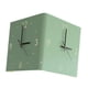 thumbnail image 2 of Reloj de pared moderno de doble cara, reloj de pared, decoración de pared, modo de iluminación doble para interiores Verde, 2 of 9