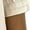 Beige, variant on Women's Ruffled V Neck Top 3/4 Sleeve Denim Look Blouse Casual Button Front Shirt with Hidden Button Placket Black XL(XL)