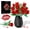 Red, variant on OKKIDY Rose Bouquet Building Kit, 841PCS Faux Rose Plants with Vase, Compatible with Lego, Valentine's Day for Adults and Kids Ages 6+