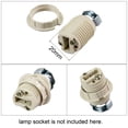 Uxcell Lamp Shade Holder Adapter Ring G9 Light Socket Rings White 5 ...