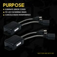 thumbnail image 5 of Xprite Reflex Series LED Headlight Canbus Anti-Flicker Load Resistor Decoder for H4 (1 Pair), 5 of 7