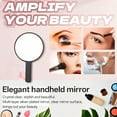 thumbnail image 7 of RAGUPEL Hand Mirrors with Handle,Circular Mirror Surface 6.7"*3.9"*0.4" Handheld Mirror with Handle,Aluminum-Coated Mirror Hand Held Mirrors with Handle,Black, 7 of 7