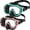 Pink,Green,Black, variant on WuPing 2 Pack Safe & Comfortable Swim Goggles: Shatterproof Lens, Anti-Fog, 180° View & Nose Cover for Age 5-16