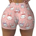 thumbnail image 2 of Goofa Girl Rabbit Printed Workout Shorts Women Seamless Scrunch Butt Lifting High Waisted Gym Booty Shorts Elastic Workout Shorts-Large, 2 of 8