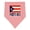 Mauve and Natural, variant on Puerto Rico Flag & Name Baby Bandana Bib