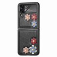 thumbnail image 1 of Étui Motif Floral compatible avec Galaxy Z Flip4 5g Téléphone Intelligent Pliable, 1 of 3