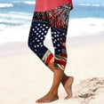 thumbnail image 2 of NSLGXD Summer Capri Leggings for Women 2026 4th of July Firework Flag Print Bohemian Comfort Lounge Pant High Waisted Vacation 7/8 Cropped Legging S-3XL, 2 of 6