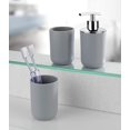 thumbnail image 4 of Vaso de baño, Portacepillos de dientes, Brasil, gris, plástico PET irrompible, ø7,3 x10,3 cm, 4 of 4