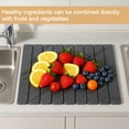 thumbnail image 4 of TOPCHANCES Dish Drying Mat for Kitchen Counter,  2-Piece Diatomite Collapsible Dish Drying Mat with 1x Large Drying Mat and 1 x Small Drying Mat (Gray), 4 of 10