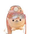 thumbnail image 5 of Vaso de agua Summer Bear de gran capacidad, doble bebida, botella de agua de gran barriga, vaso de plástico de alto valor para niñas, bonito para estudiantes, 5 of 5