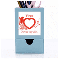 thumbnail image 1 of Tarjeta de clip de pluma Motion constelación amor Virgo organizador de escritorio, 1 of 3