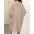 thumbnail image 2 of YOGAFOX Women's Fall Waffle Sweater Cardigan Batwing Long Sleeve Loose Open Front Knit Coat S-XXL, 2 of 5
